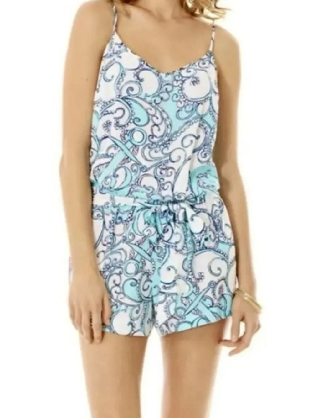 Lilly Pulitzer Deanna Shape Up or Ship Out Romper Size S